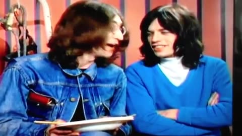 John Lennon and Mick Jagger together for the Rock n Roll Circus 1968