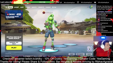 Star Wars on Fortnite Daily Show Live with Host DjS Oh YES! Gaming in Fishers