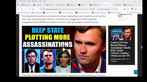 Leaked CIA Files Reveal Plans to Assassinate Charlie Kirk, Tucker Carlson, Candace Owens on Live TV