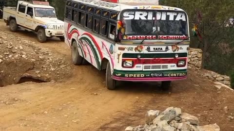Bus in nepal 🥶heavy driver🗿🥶🤫