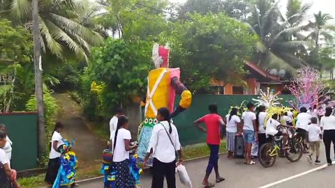 "The Majestic Ritual of Sri Lanka: Hidden Beauty of Buddhist Perahera Puppets"