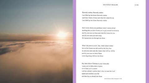 Heavenly Realms, Lyrics from the Heavenly Realms Worship Album