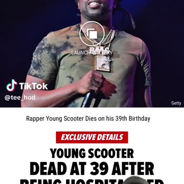 Young Scooter Dead At 39 After Being Hospitalized!
