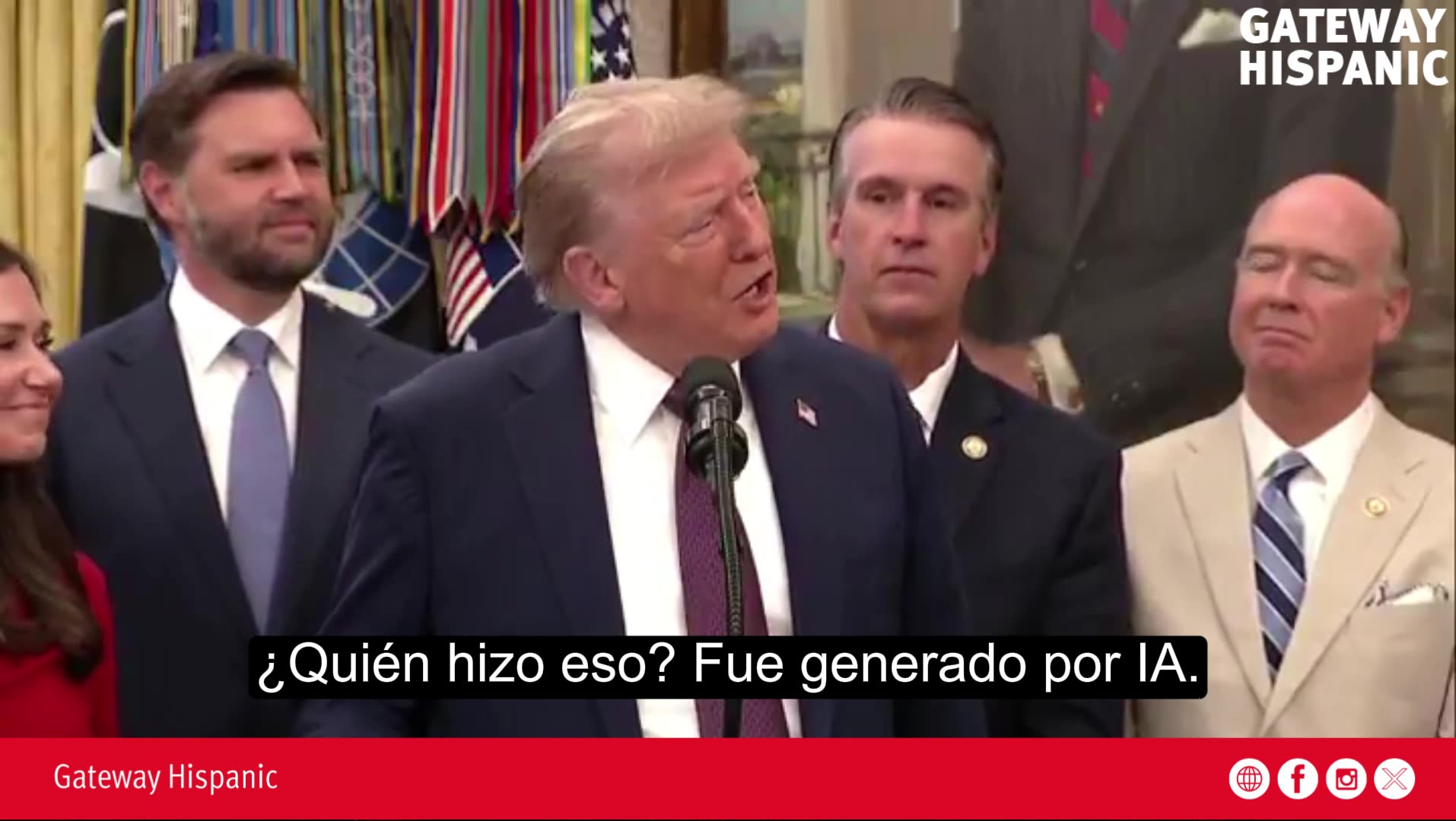 Trump denies AI generated video