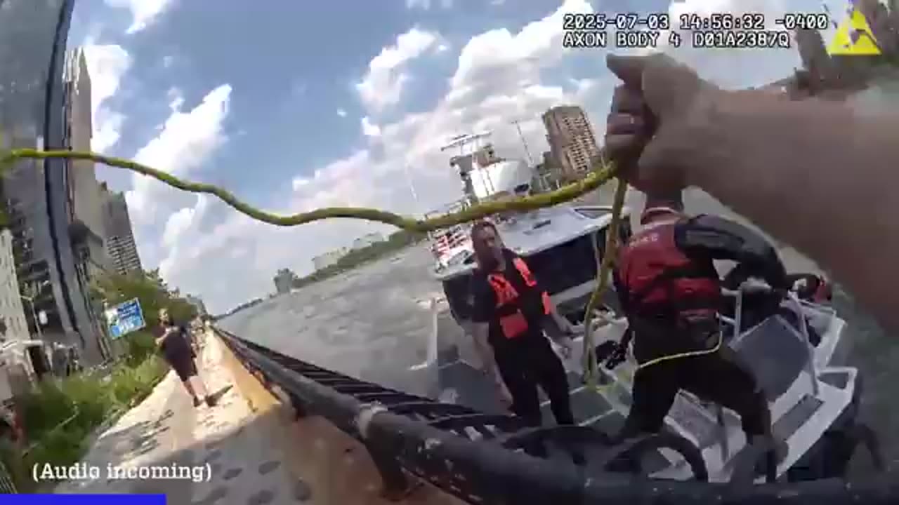 HEROES! NYPD cops save suicidal woman from East River after she jumped