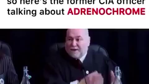 CIA officer Robert David Steele exposes the truth about Adrenochrome.