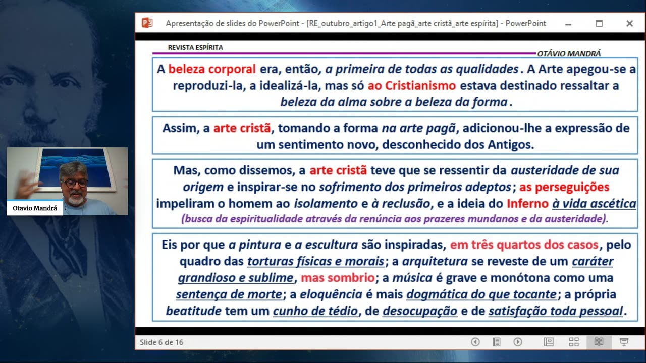 #198 REVISTA ESPÍRITA- "ARTE PAGÃ, ARTE CRISTÃ, ARTE ESPÍRITA", com Otávio Mandrá