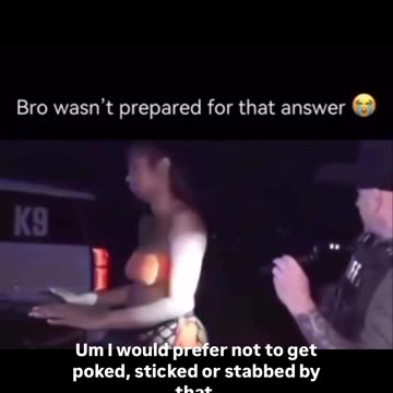 Bro wasn't prepared for that answer
