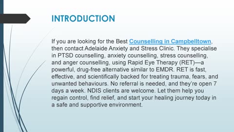 Best Counselling in Campbelltown