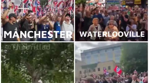 Massive protests break out all across Britain today to close the borders.