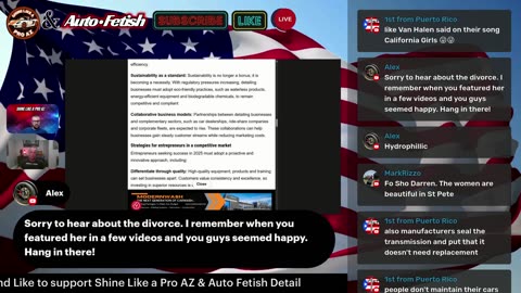 🔴 LIVE: The Future of Auto Detailing w/ Shine Like a Pro AZ & Auto Fetish Detail
