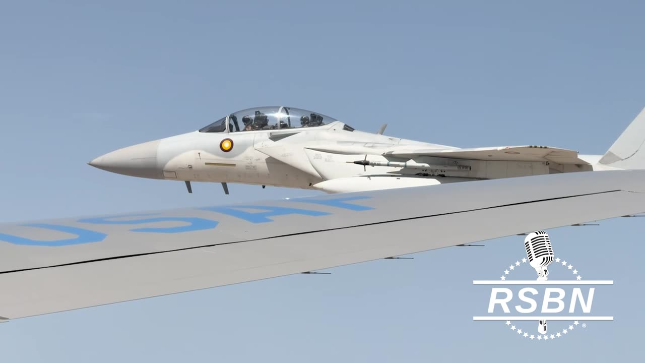 WATCH: Qatari Fighter Jets Escort POTUS As He Lands In Doha - 5/14/25