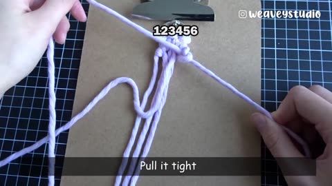 Easy Macrame Keychain for beginners