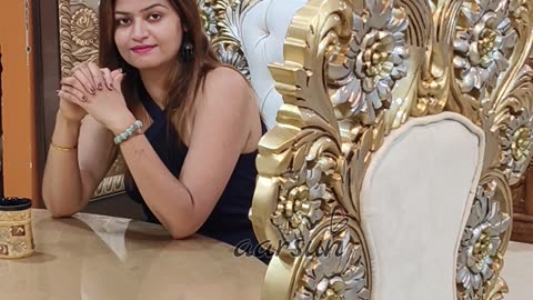 Luxury 4-Seater Dining Set in Teak Wood | Golden Deco Paint