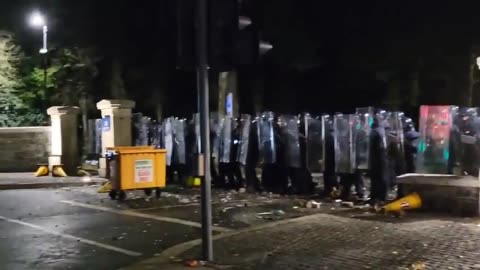 Garda protecting for foreign rapists and criminals whilst the Irish throw missiles