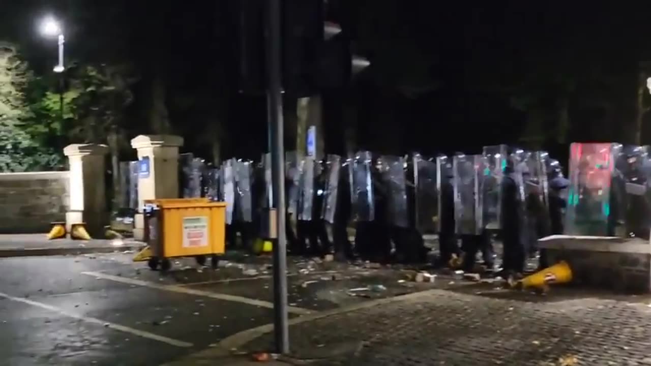 Garda protecting for foreign rapists and criminals whilst the Irish throw missiles