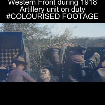 US Artillery Crew In Action 1918