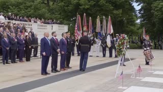President Trump Participates in a Memorial Day Tribute at Arlington National Cemetery