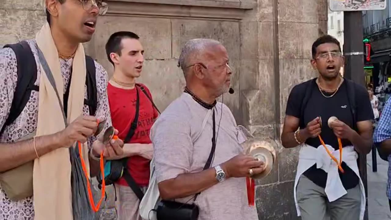 Harinam Sankirtan in Paris, France July 2025