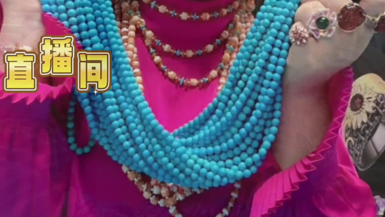 Natural Turquoise Beads Blue Epic Flowing on Wrist