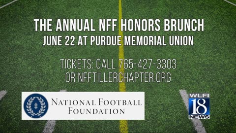 June 1, 2025 - Promo for National Football Foundation Honors Brunch at Purdue University