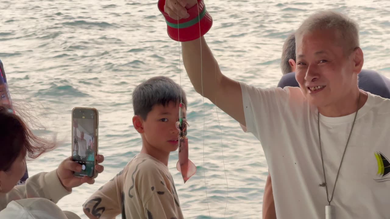 Squid Fishing with John's Tours in Phu Quoc, Vietnam