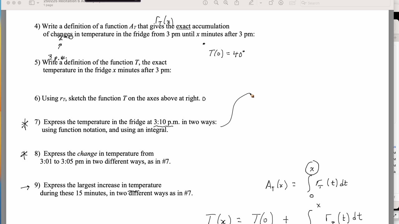 MAT 270 Fri Apr 25: Closed Form Accumulation: The Constant of Integration