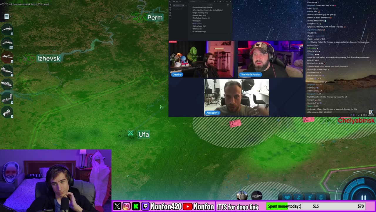 Convo with Adam Khan (Jubilee lib) | Destiny V Misfit Patriot | Gooning | !tts !discord