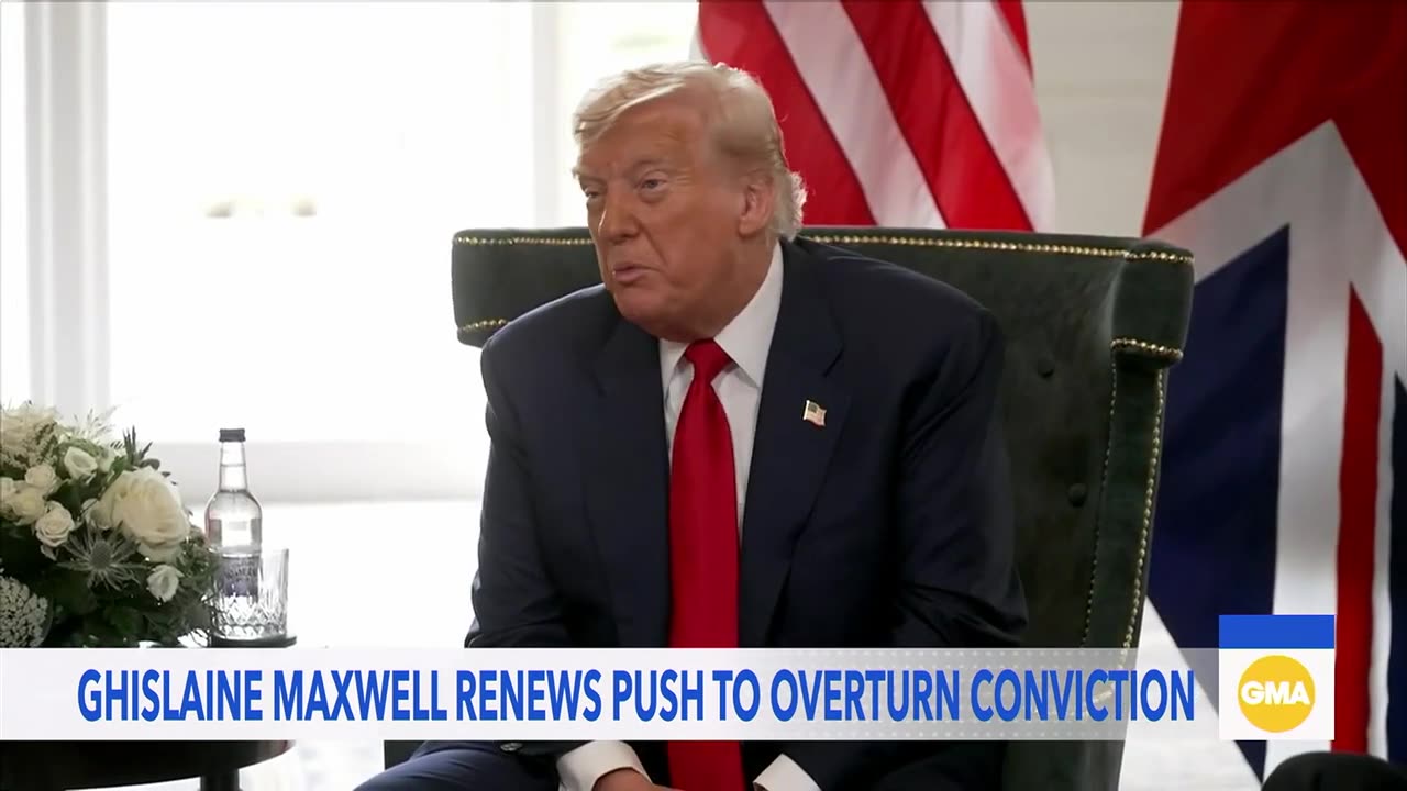 Trump addresses Epstein fallout, Maxwell asks for Supreme Court help.