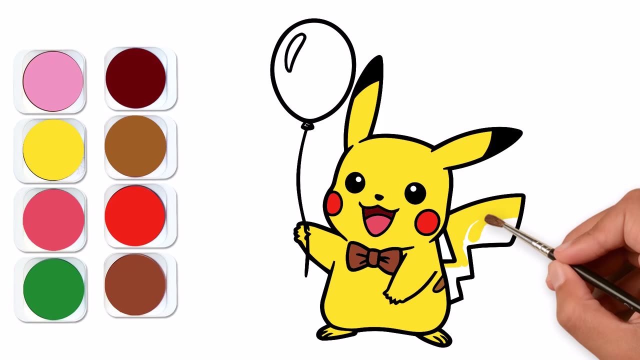 Pikachu Painting Made Simple for Kids (Ages 4-6) | Creative Art Tutorial