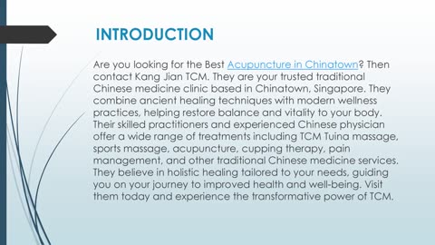 Best Acupuncture in Chinatown