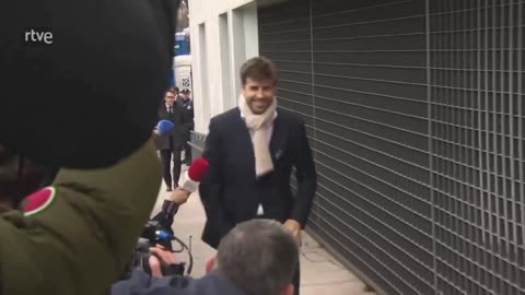 Pique arrives at court to testify over the Saudi Super Cup case