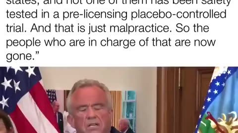 HHS Secty RFK Jr., “Malevolent Malpractice. Not 1 of the 92 Childhood Vaccines Safety Tested.”