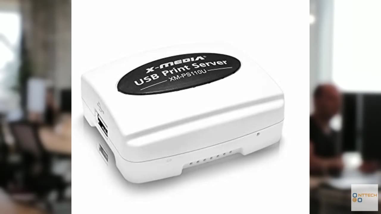 X-MEDIA XM-PS110U 1-Port 10/100Mbps Fast Ethernet USB Print Server, USB 2.0 Port