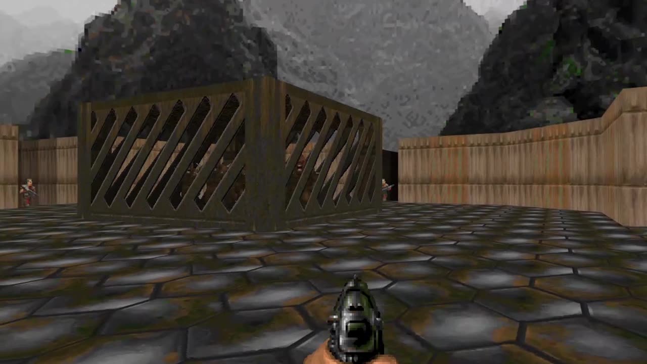 Doom again played with keys setup like is 1993