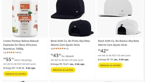 Boné Anth Co. Bn Preto Aba Reta Aberto Com Ajuste Atrás