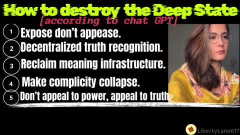 How to destroy the Deep State & save humanity. [according to Chat GPT]