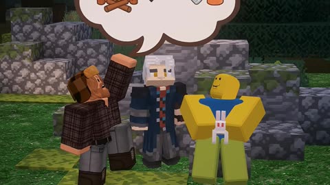 When a Noob build best base in 99 Nights in the Forest...Minecraft x Roblox
