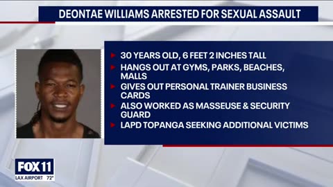 Black man impersonating personal trainer accused of sexual assault