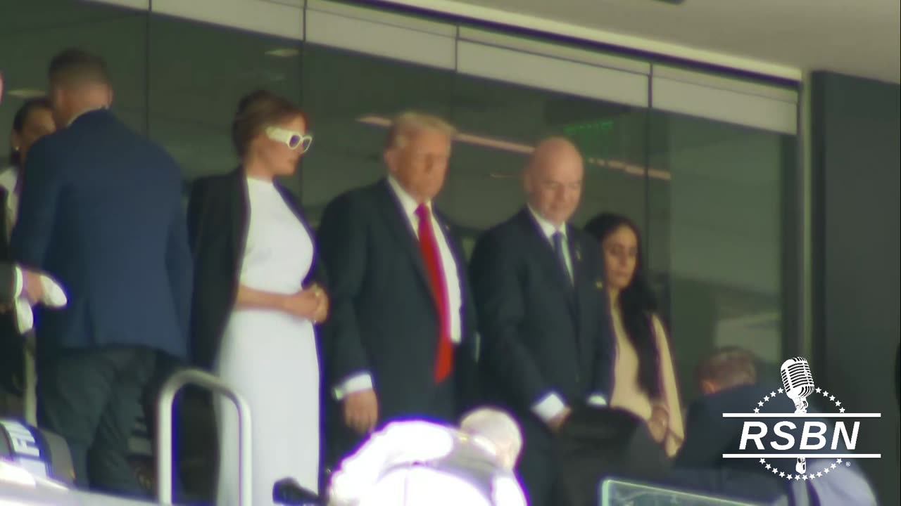 WATCH: President Trump arrives at Met Life Stadium for the FIFA Club World Cup. - 7/13/25