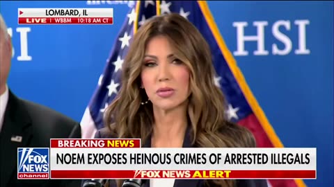 Noem blasts the sanctuary politicians of Illinois for shielding criminal illegals