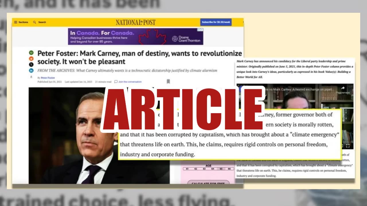 Fact Check: Mark Carney Did NOT Write 'Western Society Is Morally Rotten...Corrupted By Capitalism'