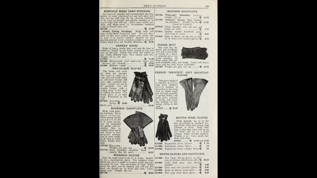 1916 Abercrombie & Fitch Catalog No Sound, Historical Reference