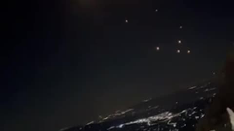 Salvo of Iranian Missiles Targeting Haifa