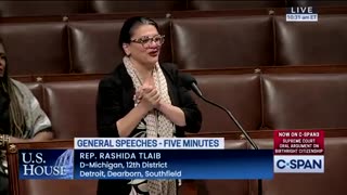Rashida Tlaib Breaks Down In Tears On House Floor