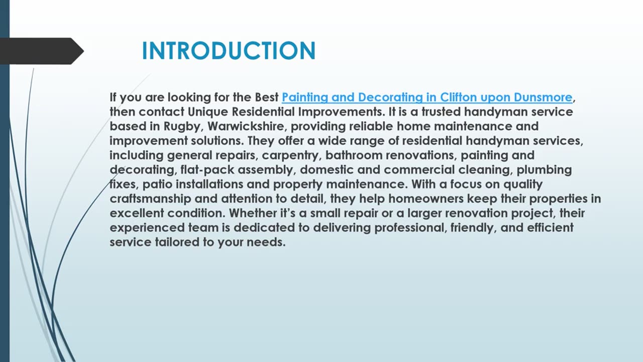 Looking for the best Painting and Decorating in Clifton upon Dunsmore