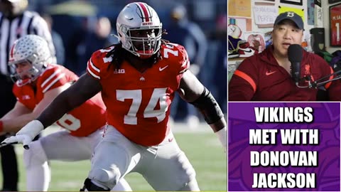 Vikings Met with Ohio State Guard Donovan Jackson 👀👀👀