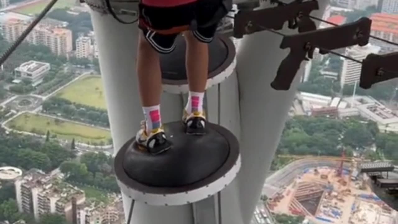Thrilling High-Altitude Walk! 😲