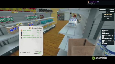(Run to 100 follows! ) CHILL STREAM 4: Super market sim