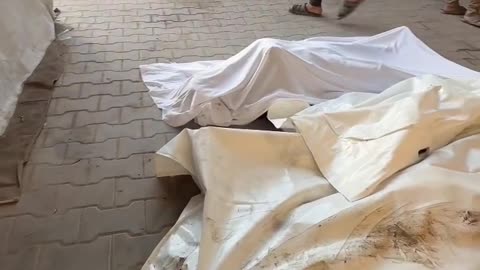 The morning scene after a bloody night filled with massacres